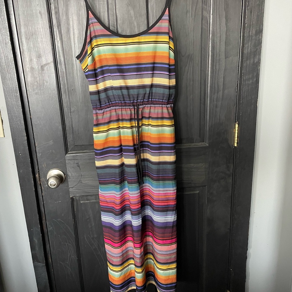 Athleta Multicolor Striped Maxi dress